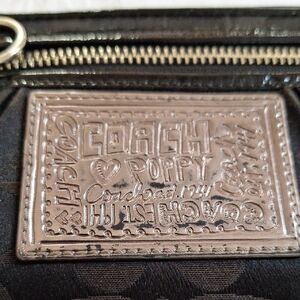 COACH black Ladies Long Wallet